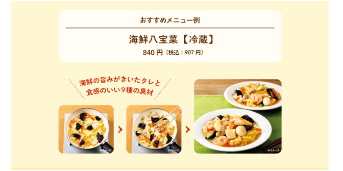 ミールキット メニュー プラン